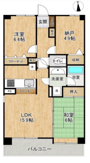 メゾンドール萩 間取り