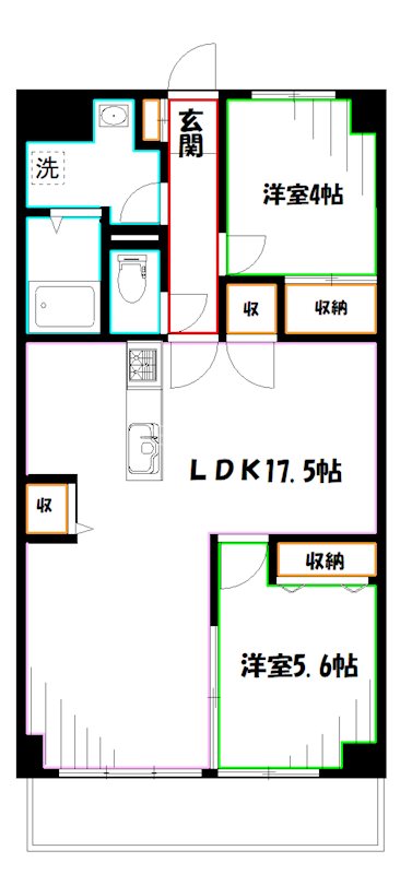 ベルデュール　　 間取り