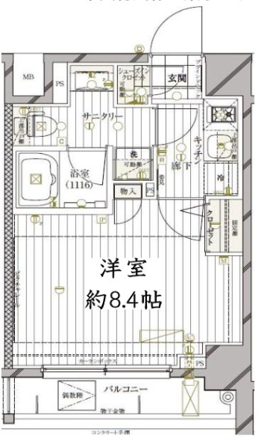 REGALIZ高円寺(レガリス高円寺) 間取り