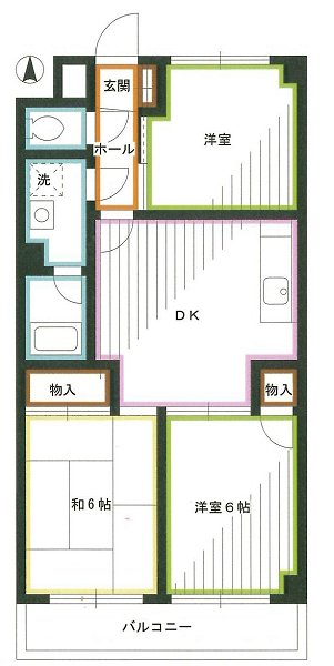 シティーコーポ冨士 間取り