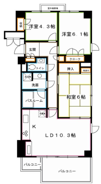 パークハイム荻窪 間取り