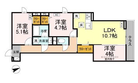 東京都杉並区清水３丁目 間取り