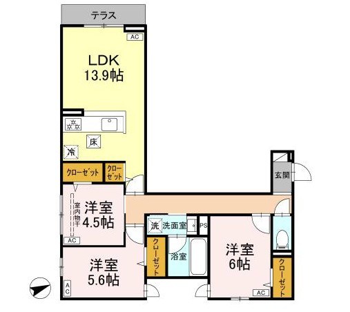 東京都杉並区清水３丁目 間取り
