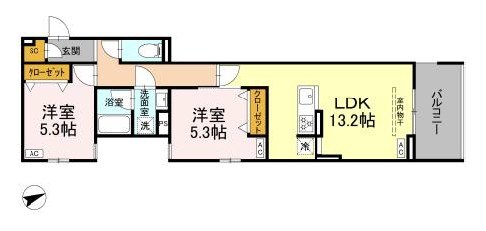 東京都杉並区清水３丁目 間取り