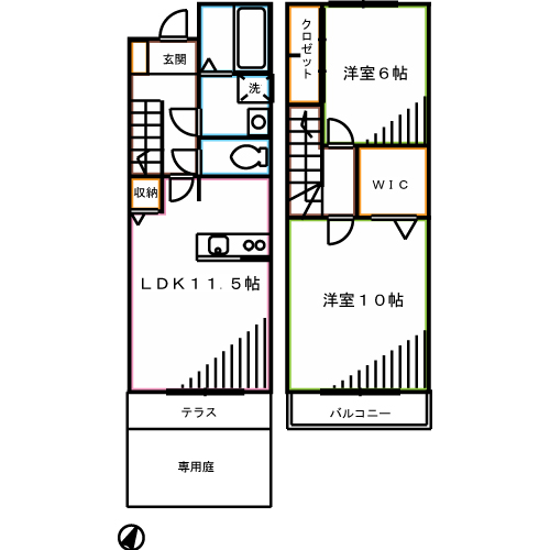 メゾンヴィグノーブル 間取り
