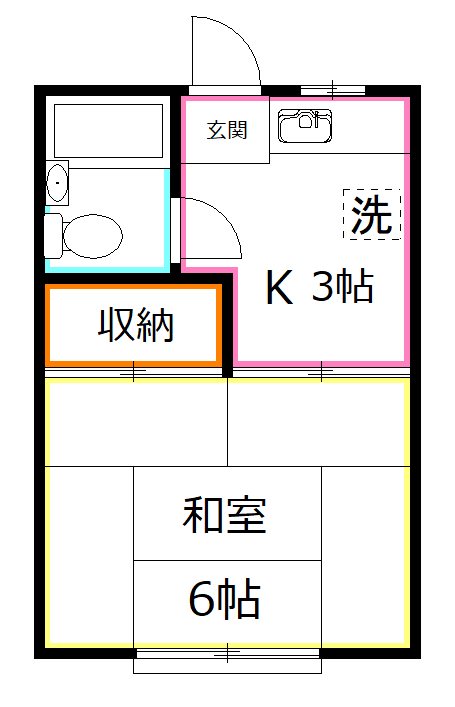 ハイツ西川 間取り