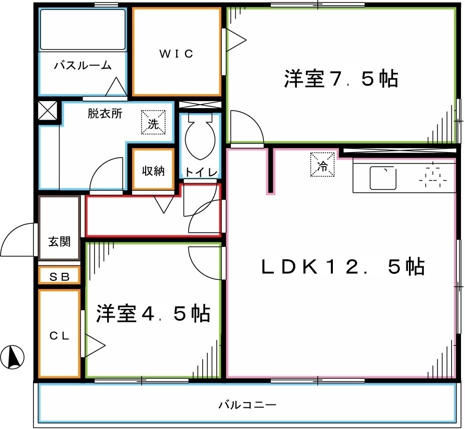 S 間取り