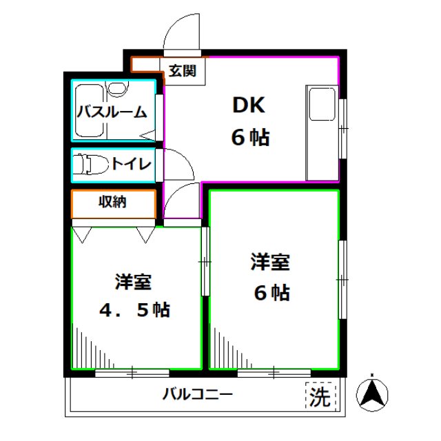 グリーンハウス 間取り