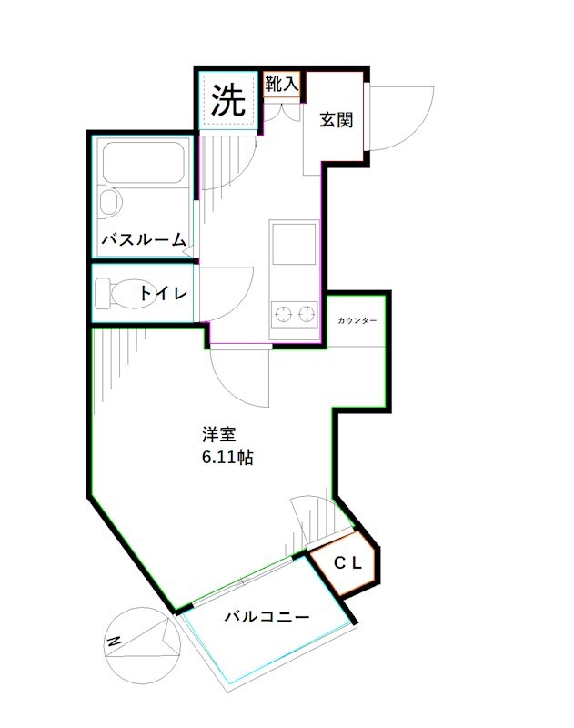 東京都杉並区高円寺南１丁目 間取り
