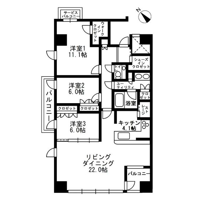 アーバンパーク代官山Ⅱ 間取り