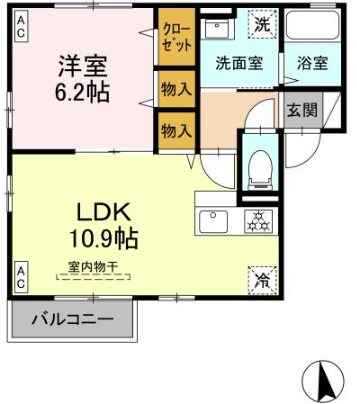 エスペランサ　B棟 間取り図