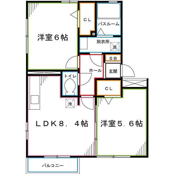 ル・ヴェールA棟 間取り