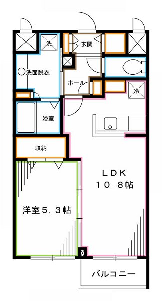 ウェルデンス江古田 間取り