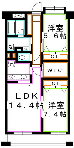 アンソレイユ武蔵野　  間取り