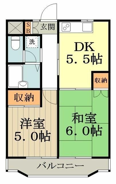 パークハイツB 間取り