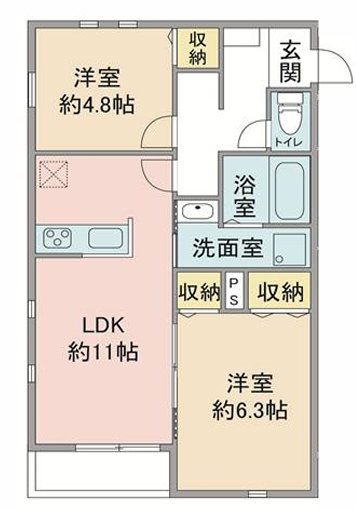 ラシーネ　セレッソ 間取り