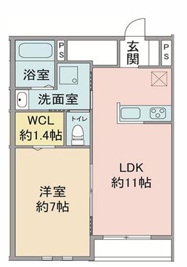 ラシーネ　セレッソ 間取り