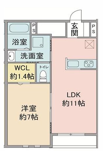 ラシーネ　セレッソ 間取り