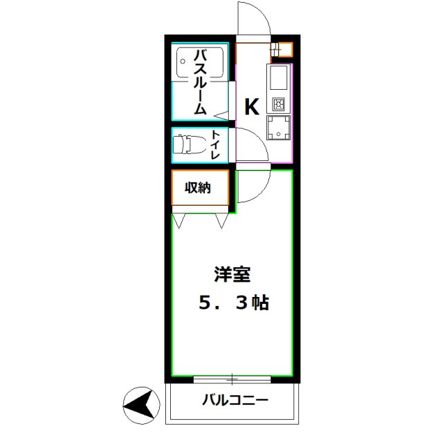 エスポワールセリカワ 間取り図