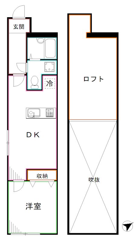 クレール中野 間取り