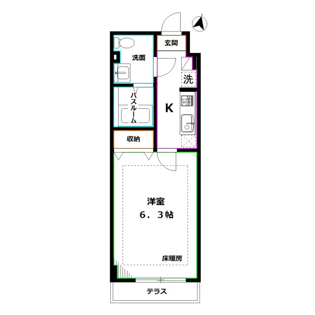 ピアコートＴＭ上石神井　弐番館 間取り図