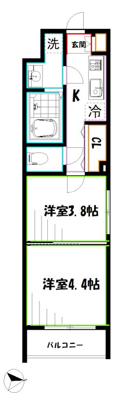 アヴァンカーサ三鷹 間取り