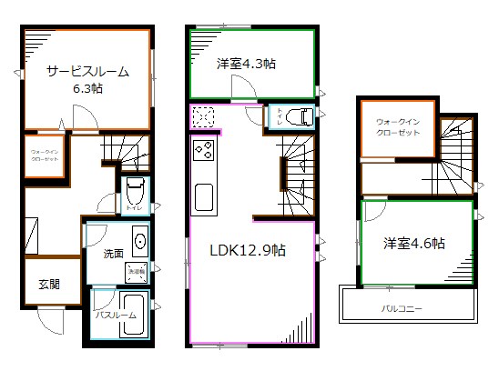 Kolet西荻窪   間取り