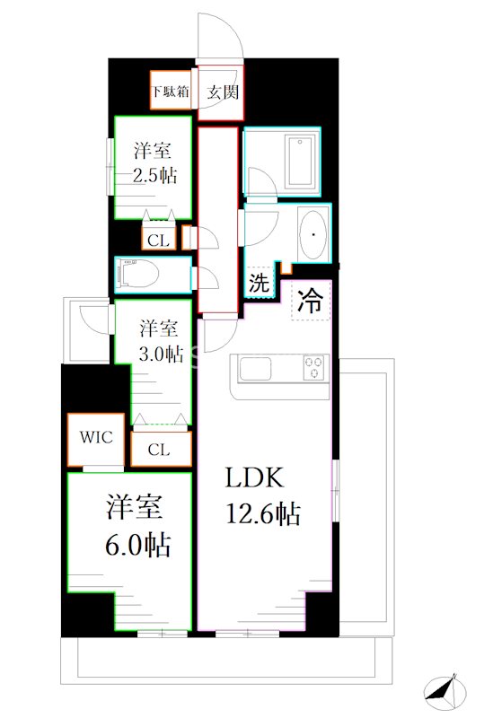 東京都杉並区荻窪２丁目 間取り