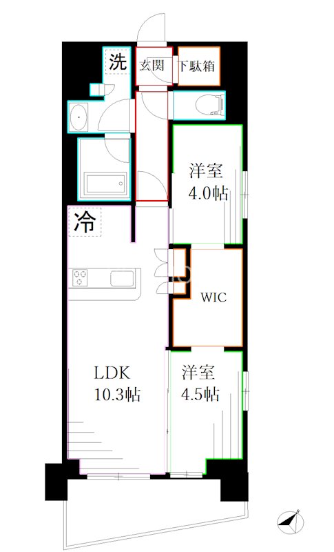 テラス荻窪  間取り