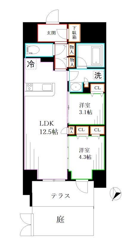 テラス荻窪  間取り