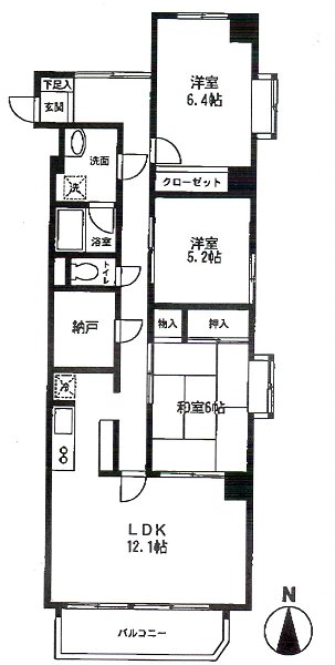 三鷹パークファミリア 間取り