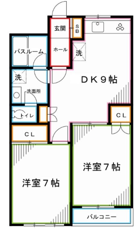 東京都新宿区上落合１丁目 間取り