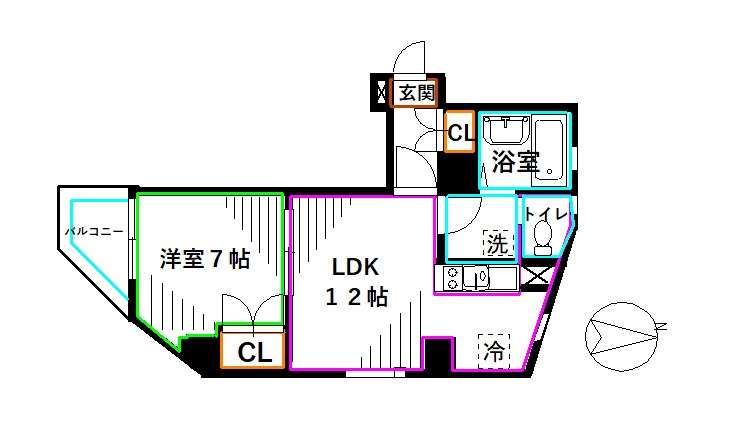 東京都杉並区高円寺南４丁目 間取り