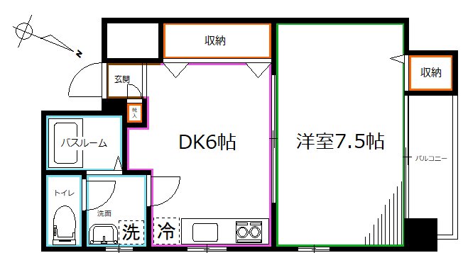 東京都杉並区高円寺南４丁目 間取り