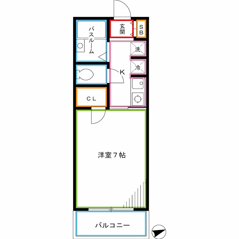 東京都中野区中野３丁目 間取り