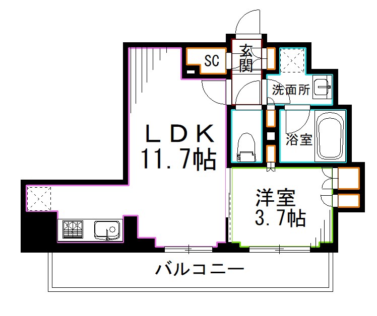 東京都杉並区阿佐谷北１丁目 間取り
