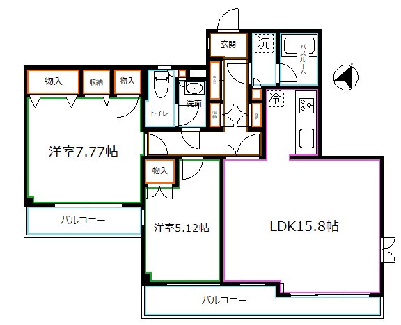 東京都中野区上鷺宮５丁目 間取り