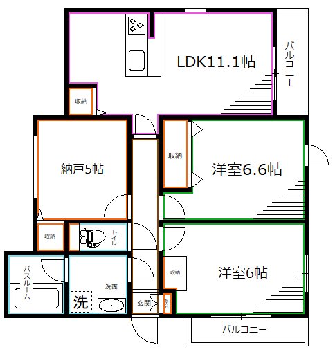 東京都中野区新井１丁目 間取り