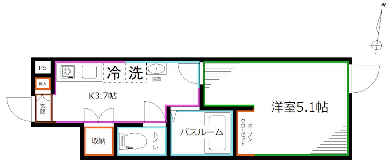 東京都杉並区阿佐谷北４丁目 間取り