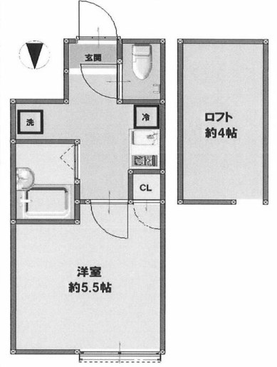 東京都中野区江古田３丁目 間取り
