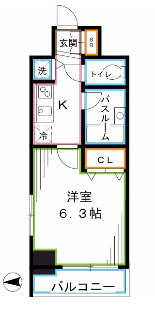 東京都新宿区上落合２丁目 間取り