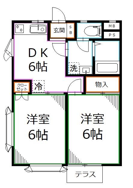 メイプルハイツ 間取り