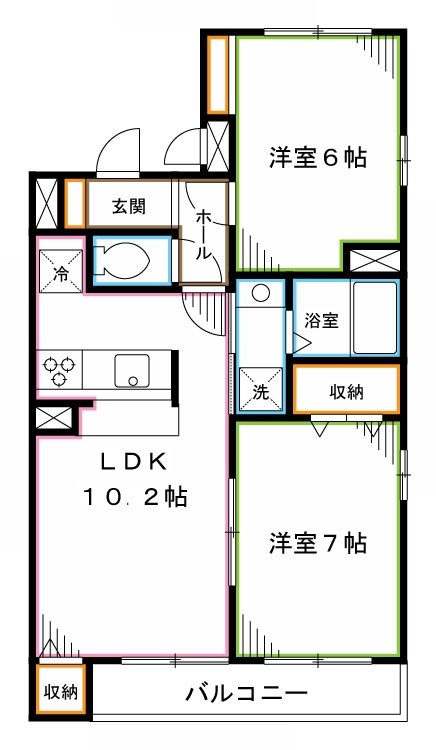 　ラ・セリーナ中野K・M・H  間取り