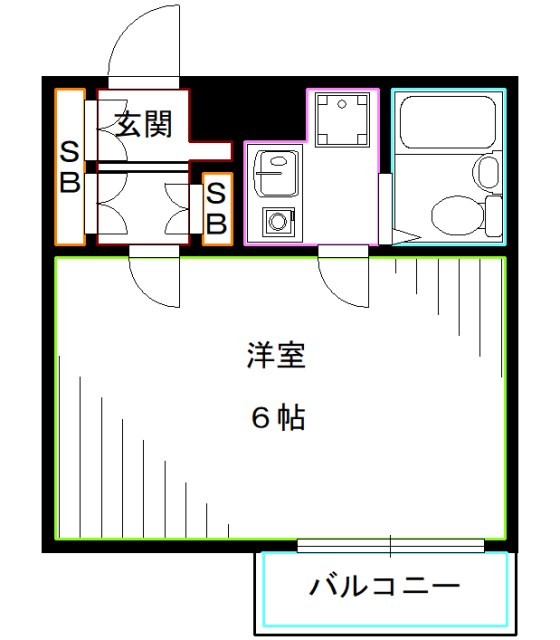 東京都新宿区北新宿２丁目 間取り
