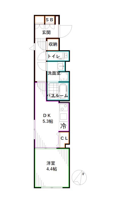 東京都杉並区和田２丁目 間取り