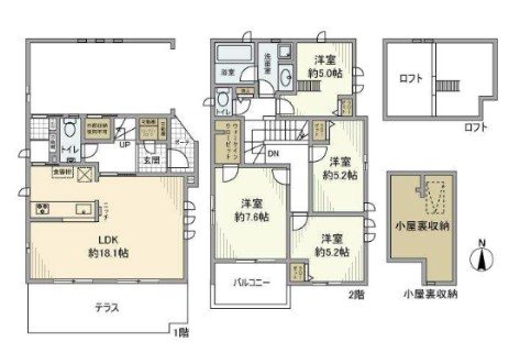 学園東町戸建 間取り