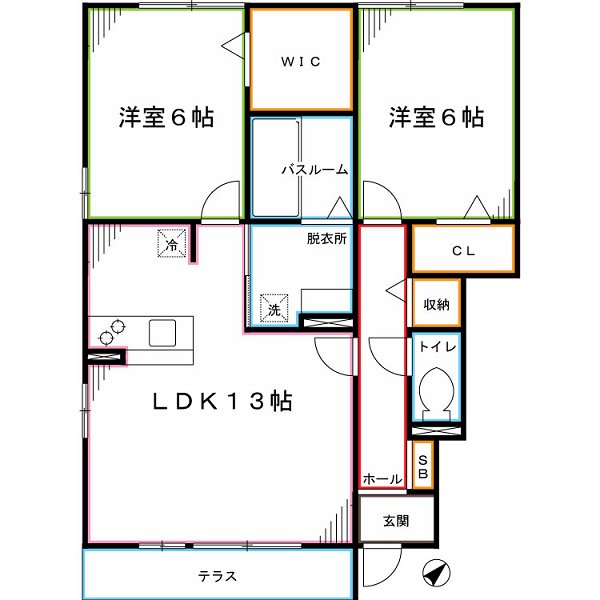 ウィステリアコート 間取り図