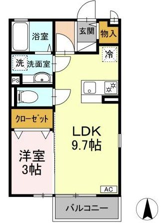 サンクレア Ⅰ Ⅱ Ⅲ Ⅲ 間取り