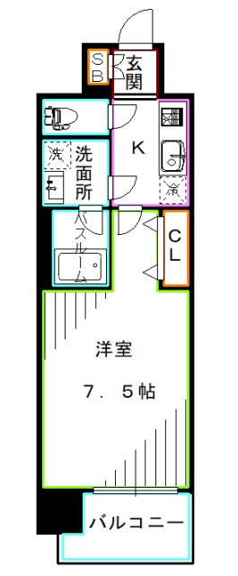 東京都新宿区北新宿４丁目 間取り