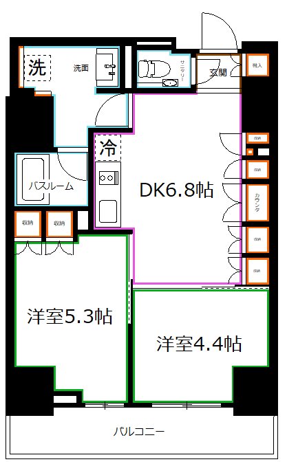 東京都中野区本町４丁目 間取り